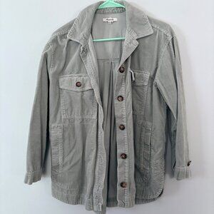 Madewell Corduroy Yorkway Shirt-Jacket in Sage